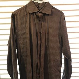 Mens Express collard button up dress shirt size M